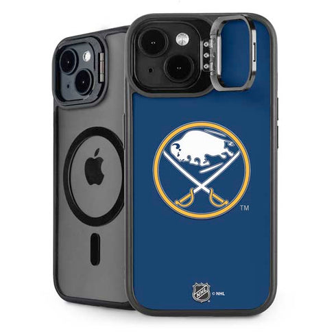 NHL Buffalo Sabres Solid Background iPhone 15 Kickstand Case